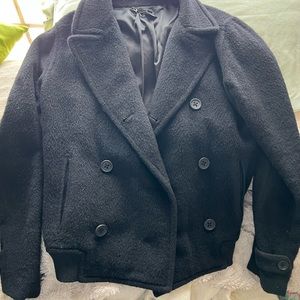 Marc Jacobs Pea Coat Black Good condition.